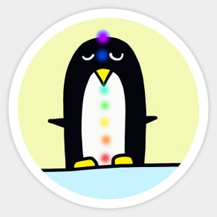 Chakra penguin Sticker